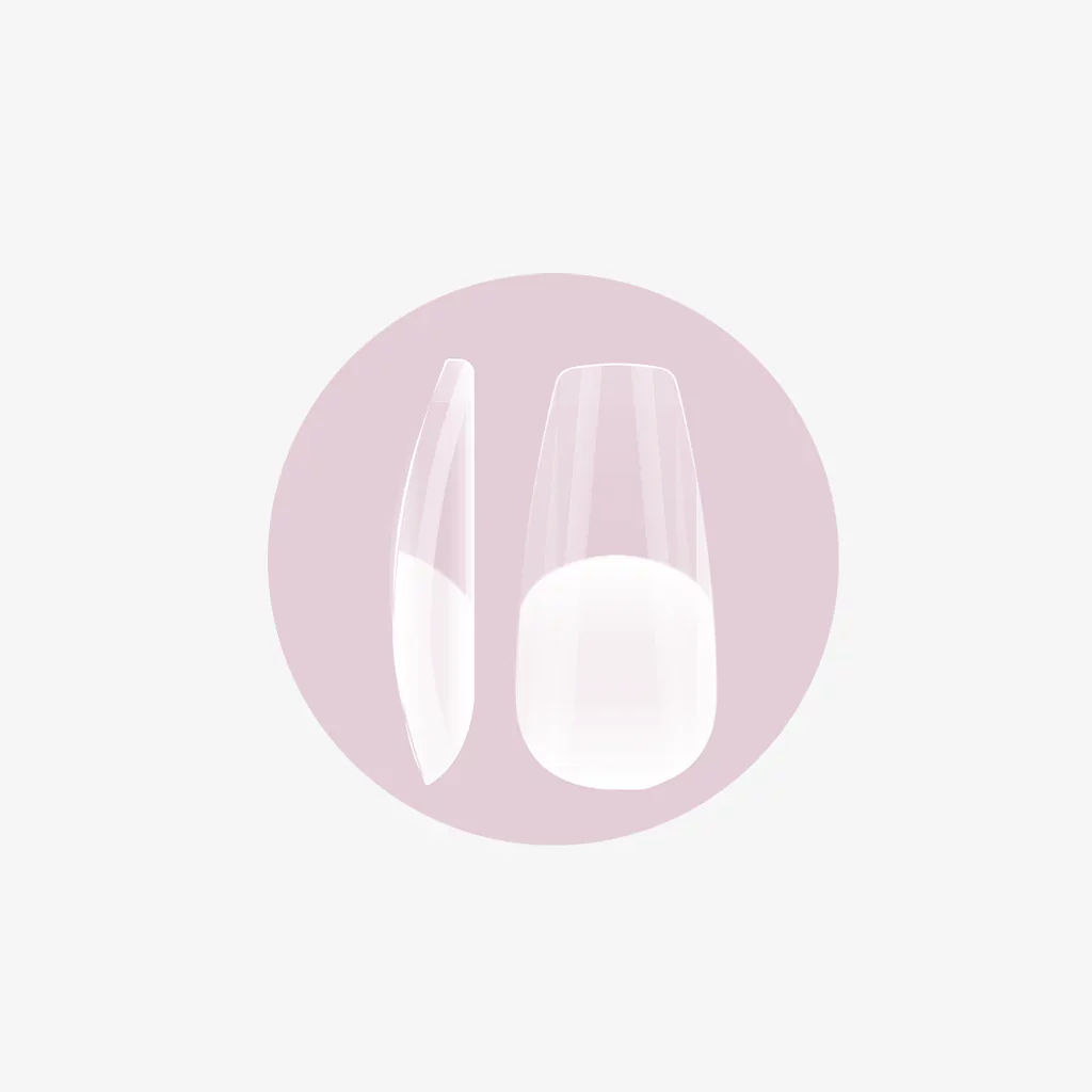 Soft Gel Tips Press On - Ballerina - Medium Half Matte NEW QUANTITY 2