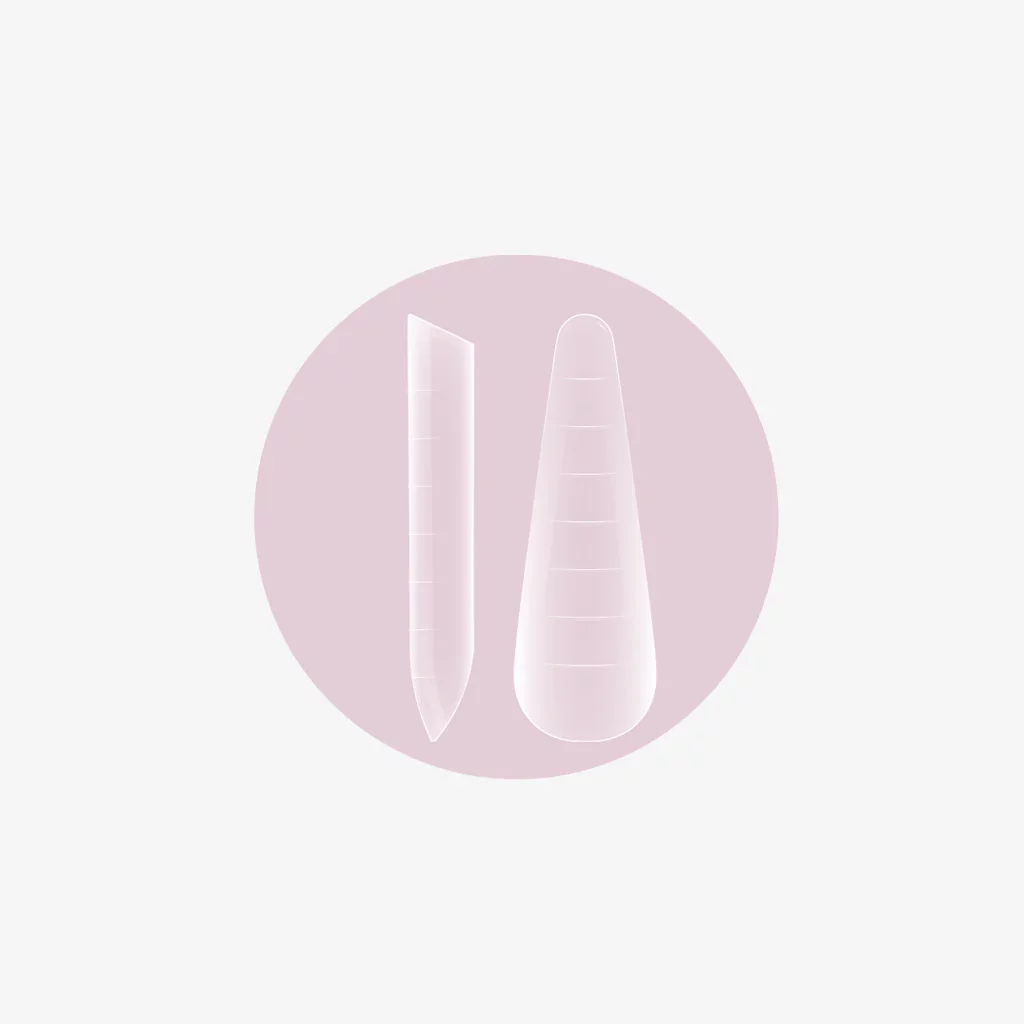 Dual Forms F1 Almond Clear Nail Tips 2