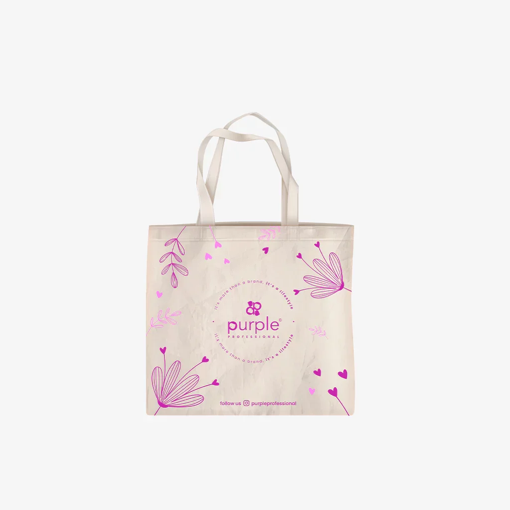 Purple Professional Cotton Bag - Model 2