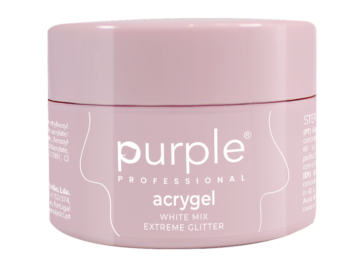 Acrygel White Mix Extreme Glitter NEW CAPACITY