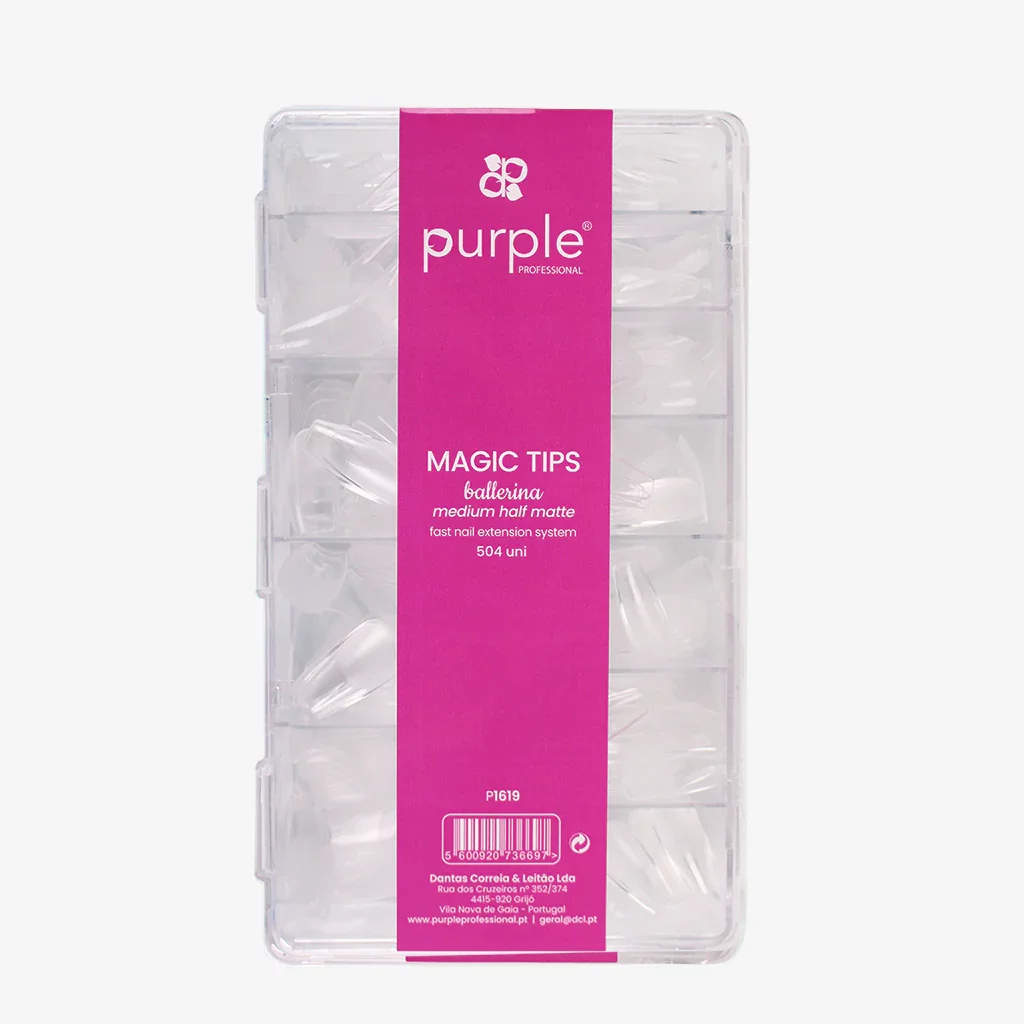 Magic Gel Tips Press On - Ballerina - Medium Half Matte