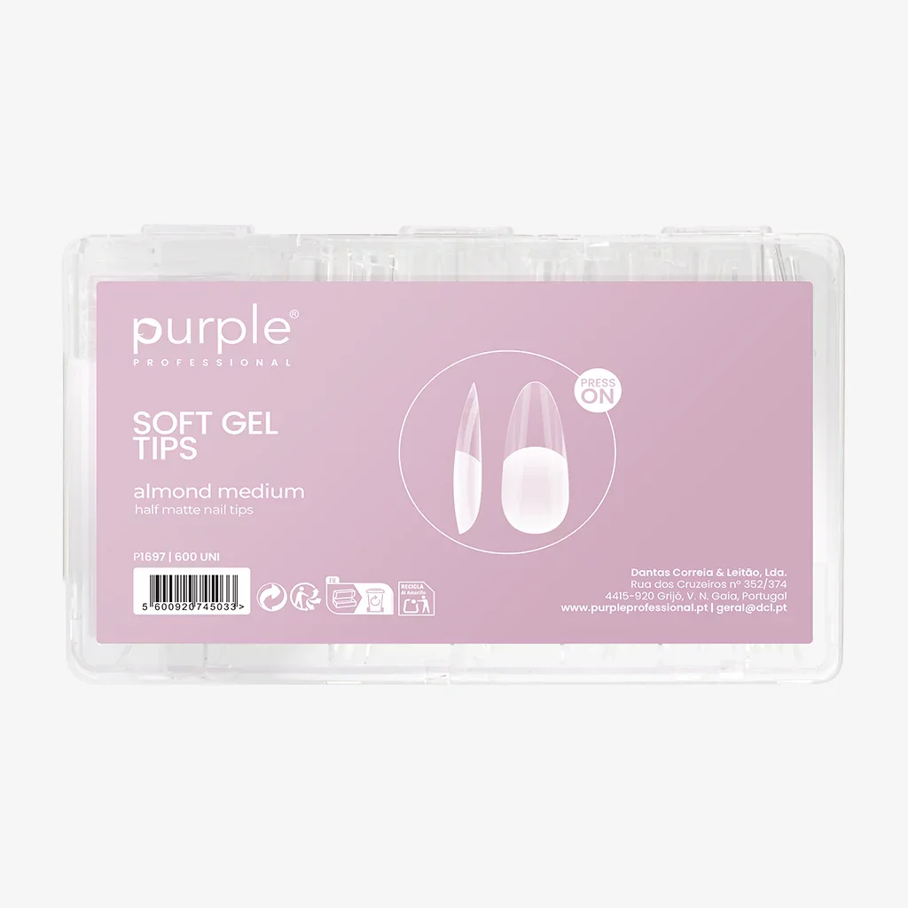 Magic Gel Tips Press On - Almond - Medium Half Matte NEW QUANTITY