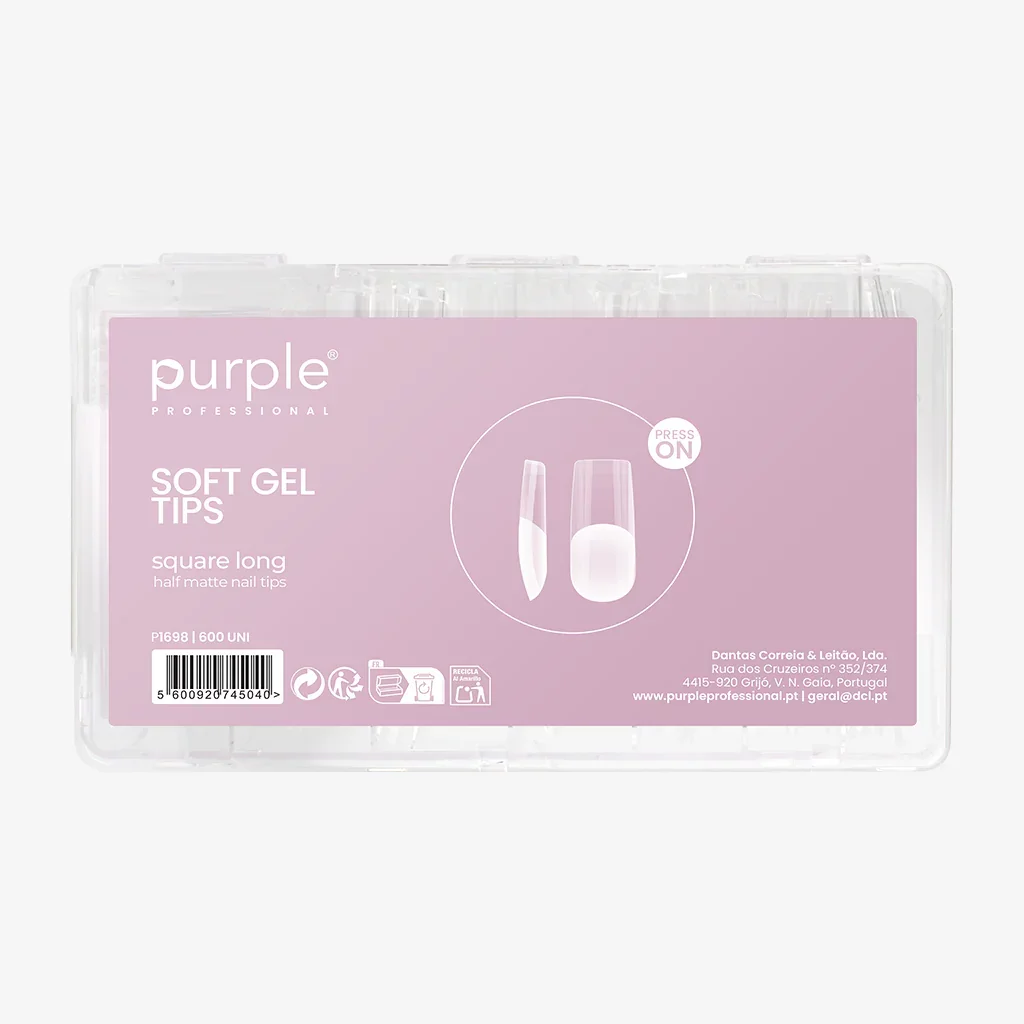 Magic Gel Tips Press On - Square - Medium Half Matte NEW
