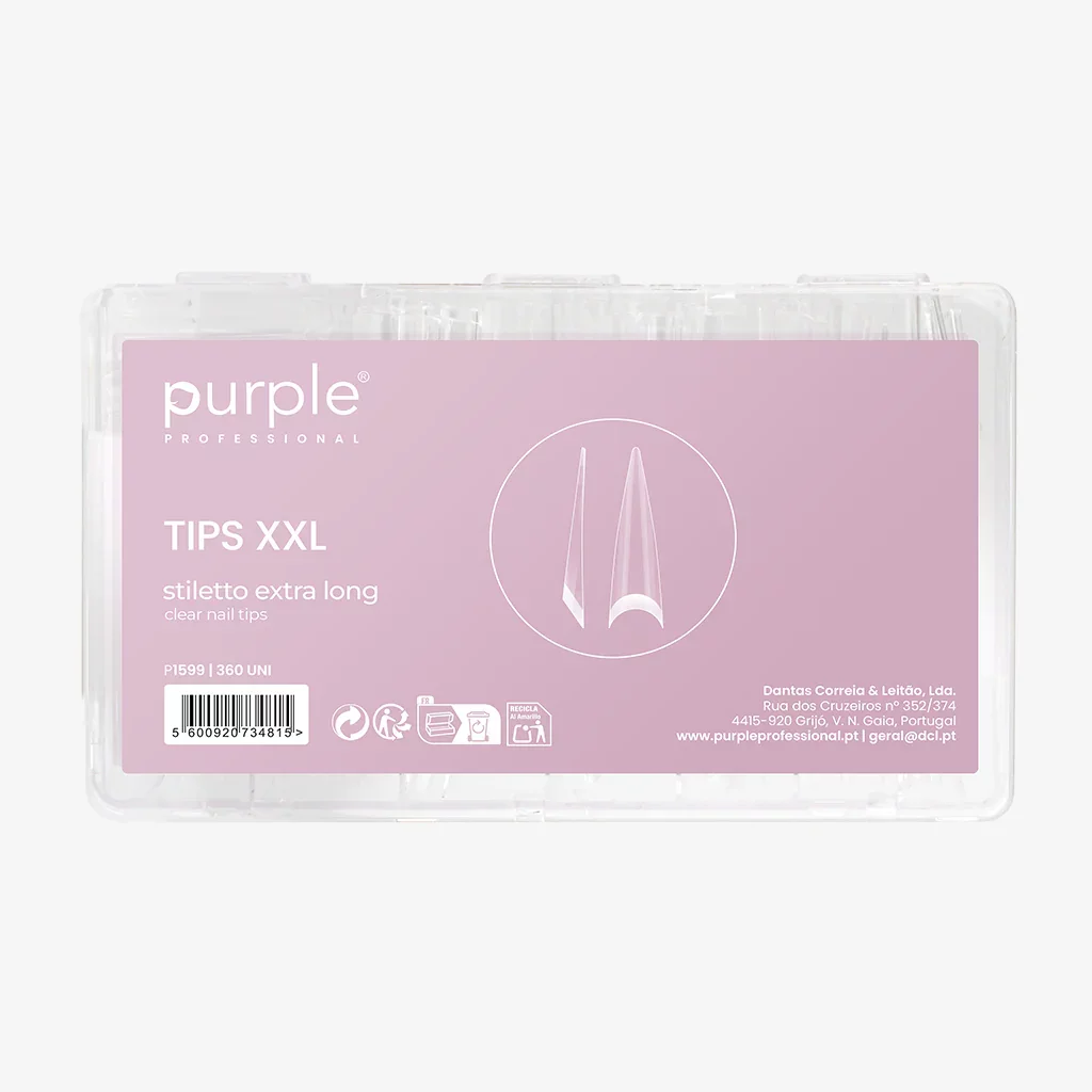 XXL Extra Long Stiletto Clear Nail Tips